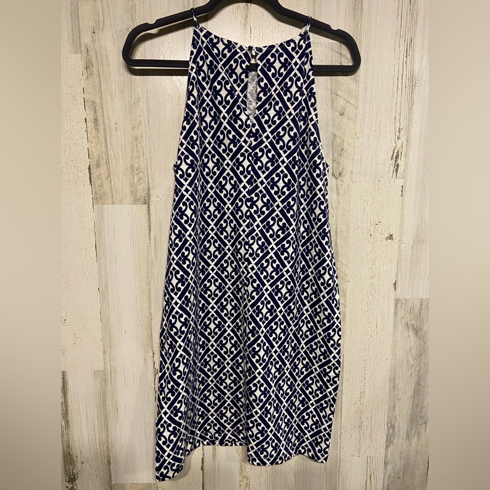 NWT Boden Blue White Racer Neck Jersey Mini Dress 8 - Picture 5 of 11